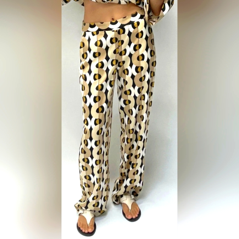 Zara Geometric Patterned Pants